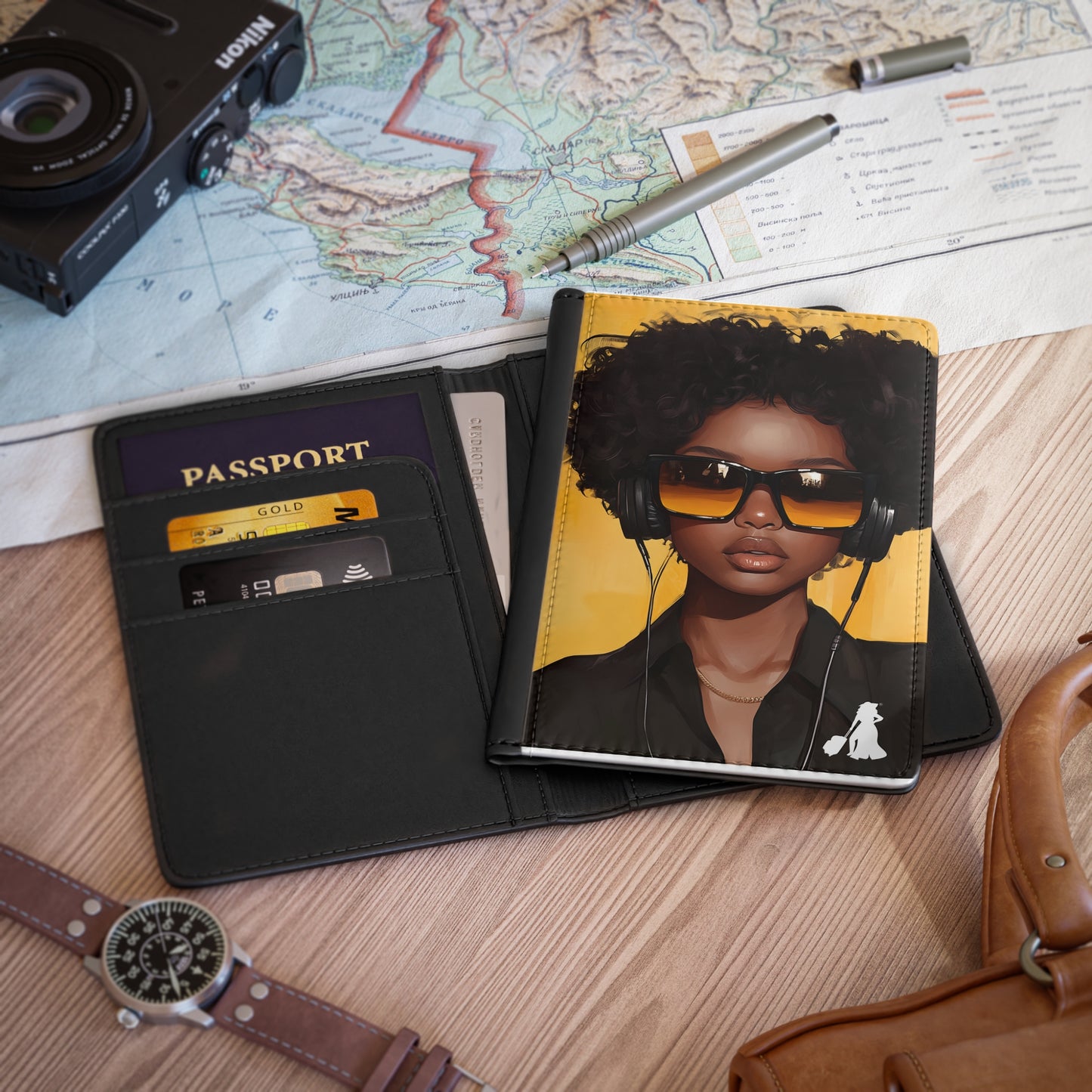 Vibrant Afrocentric Passport Cover