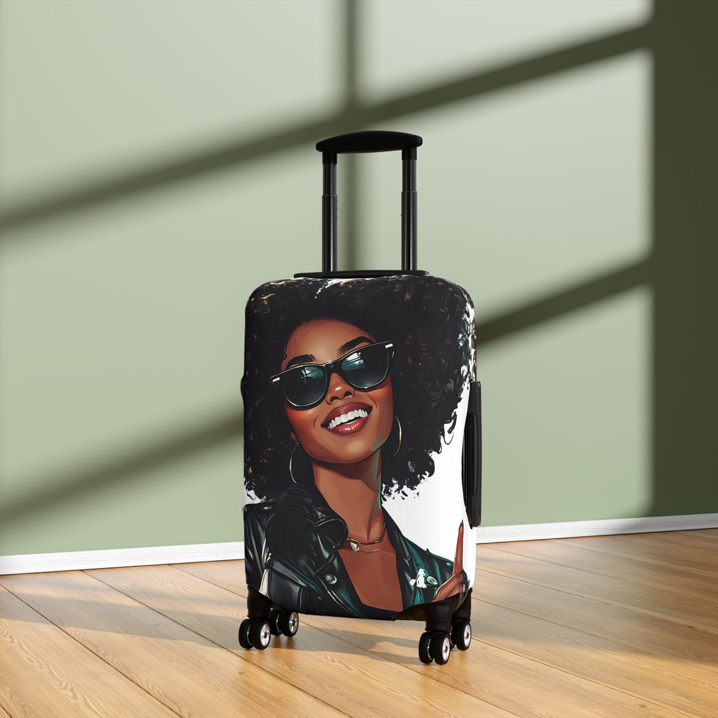 Stylish Afro Queen Luggage Cover