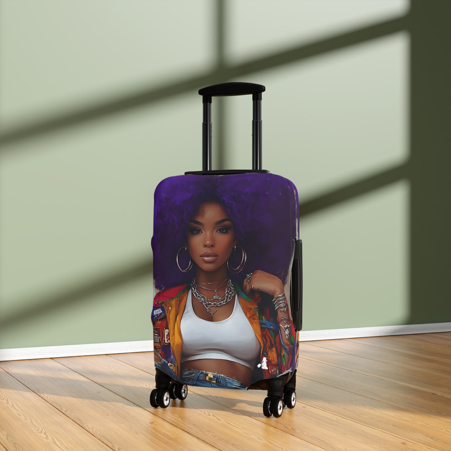 Vibrant Afro-Inspired Luggage Cover