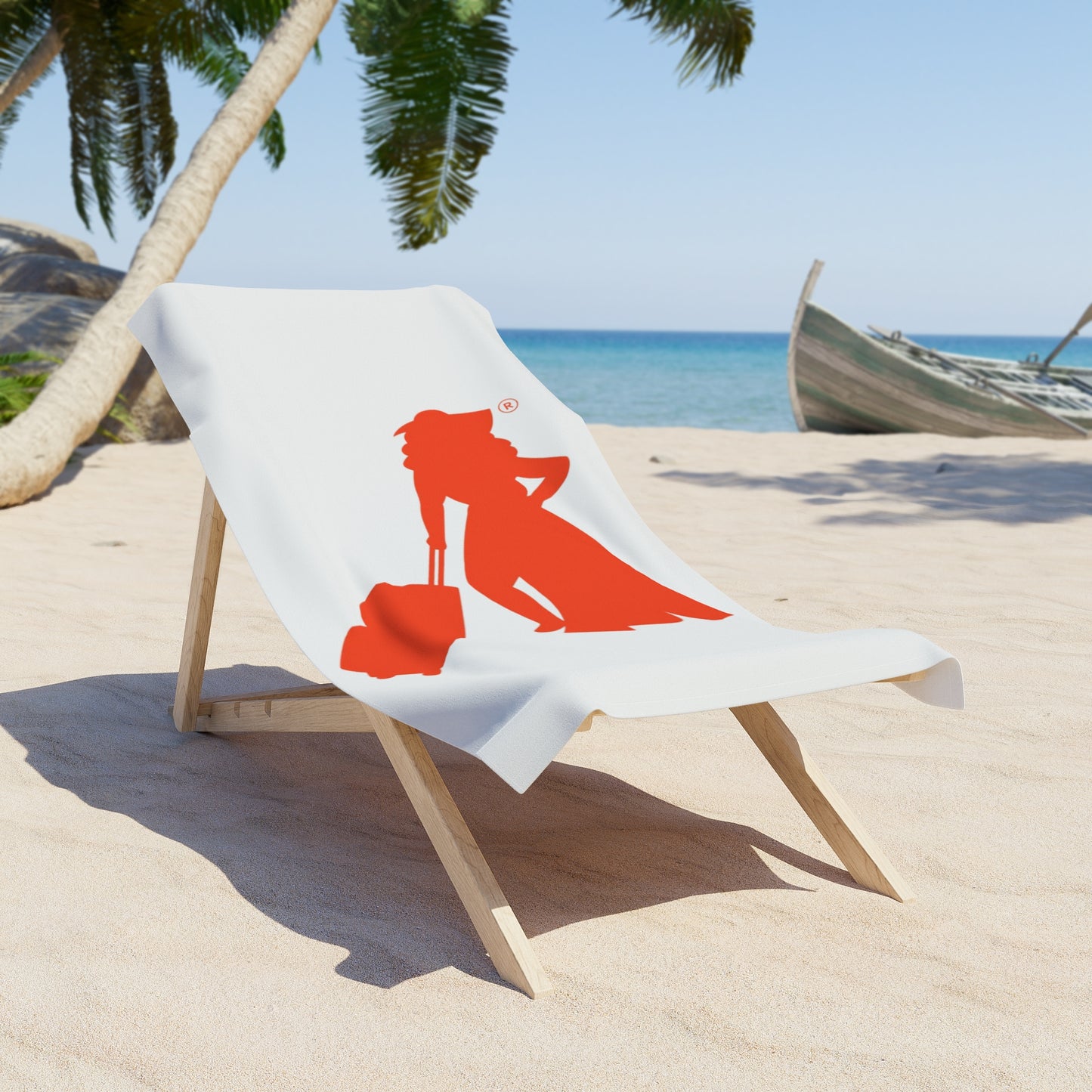 PMT Chic Orange Stylish Beach Towel