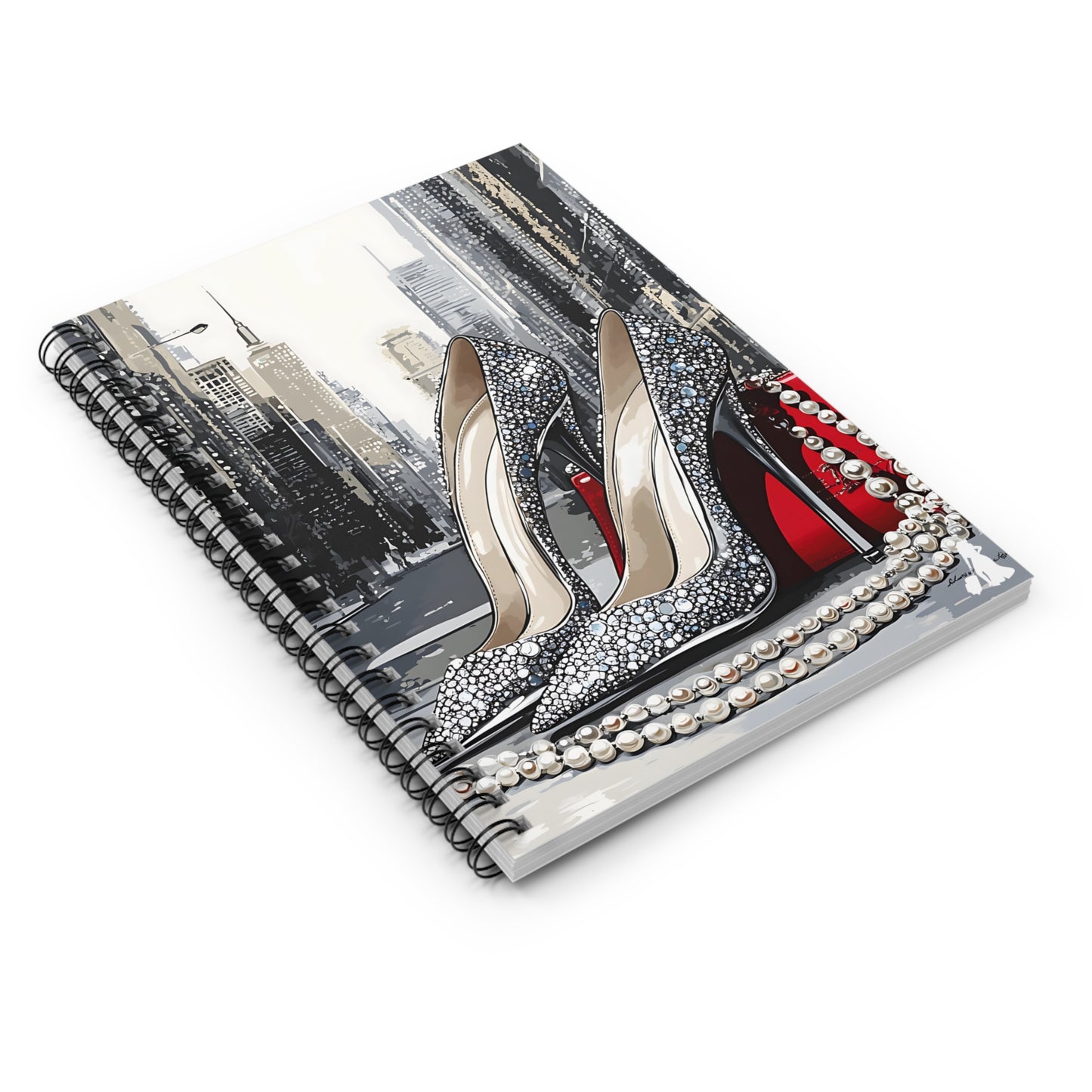 Chic High Heel Spiral Notebook