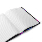 Vibrant Pop Art Hardcover Journal Matte - Colorful Music Vibes