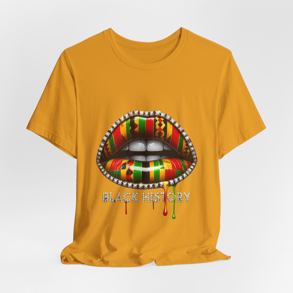 Black History Kente Lips T-Shirt
