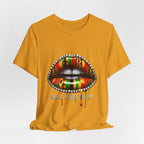 Black History Kente Lips T-Shirt