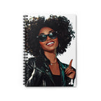 Stylish Afro Queen Spiral Notebook