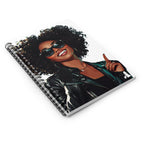 Stylish Afro Queen Spiral Notebook