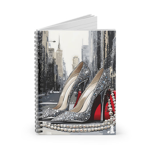 Chic High Heel Spiral Notebook