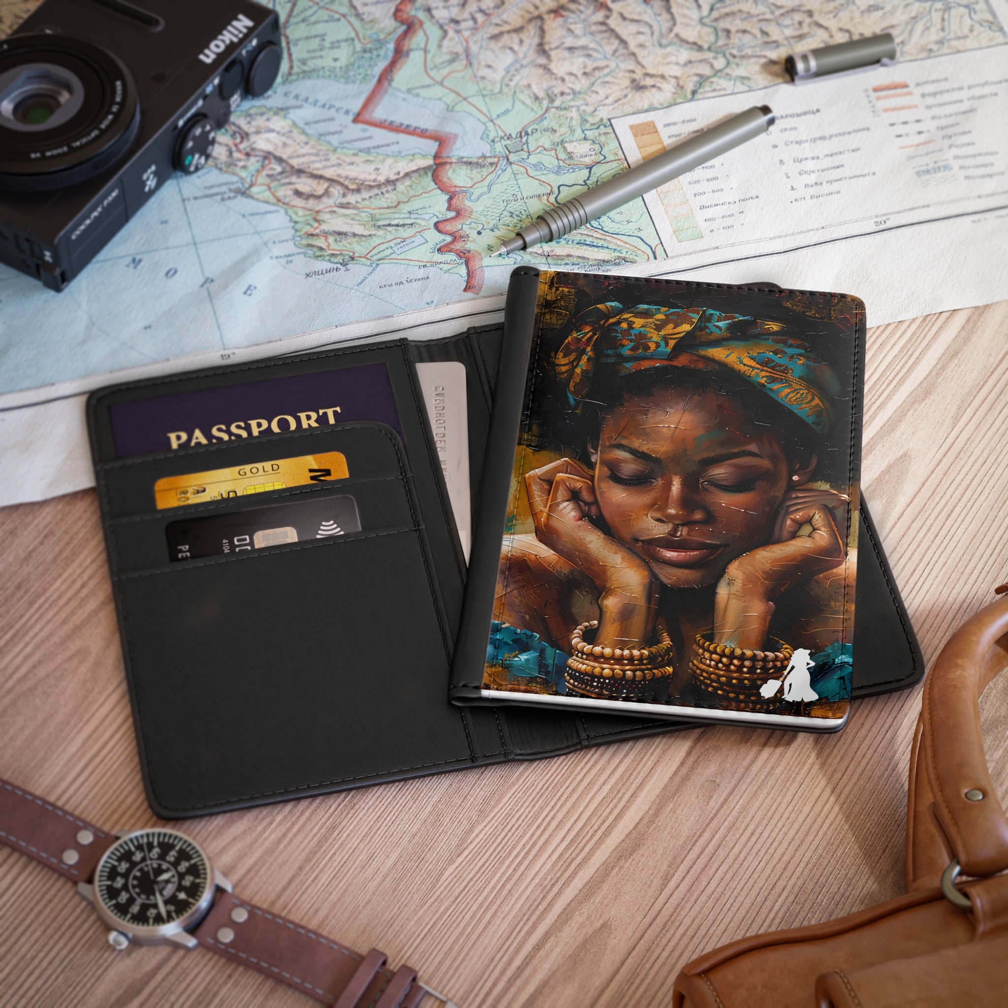 Inspirational Female Passport Cover