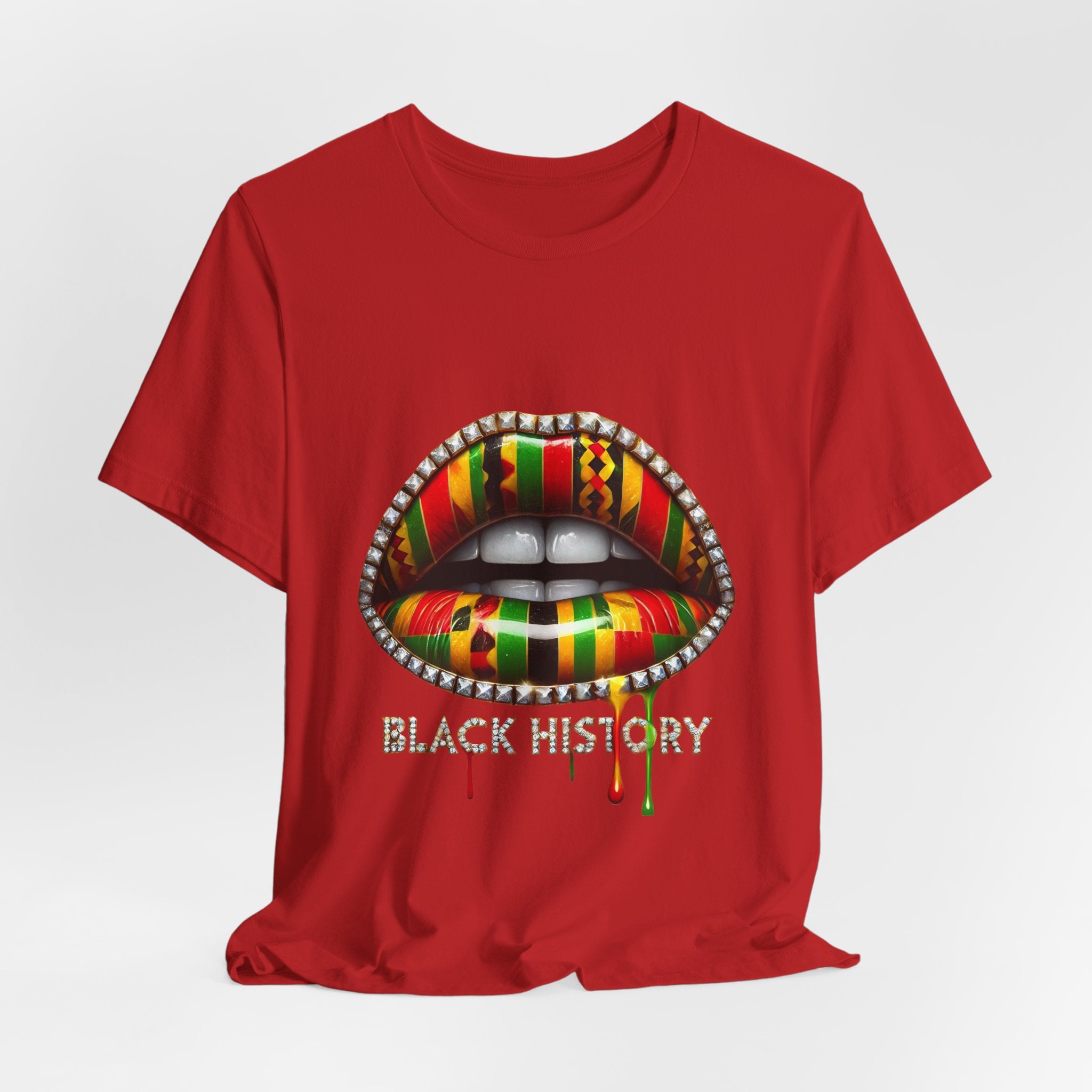 Black History Kente Lips T-Shirt