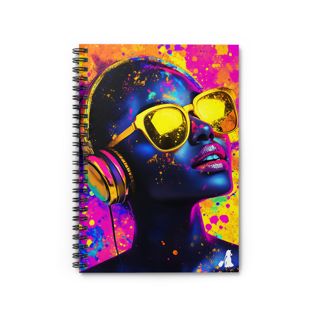 Colorful Music Vibes Spiral Notebook
