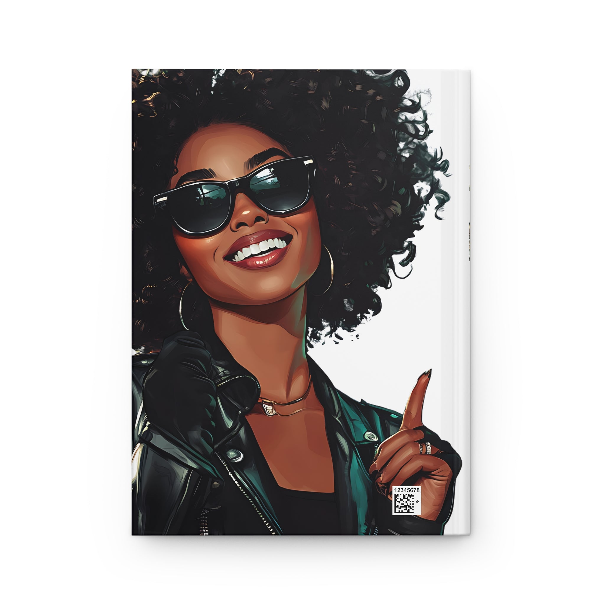 Stylish Afro Queen Hardcover Journal