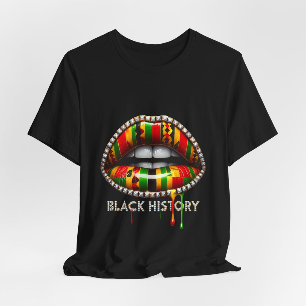 Black History Kente Lips T-Shirt