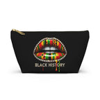 Black History Kente Lips Accessory Pouch