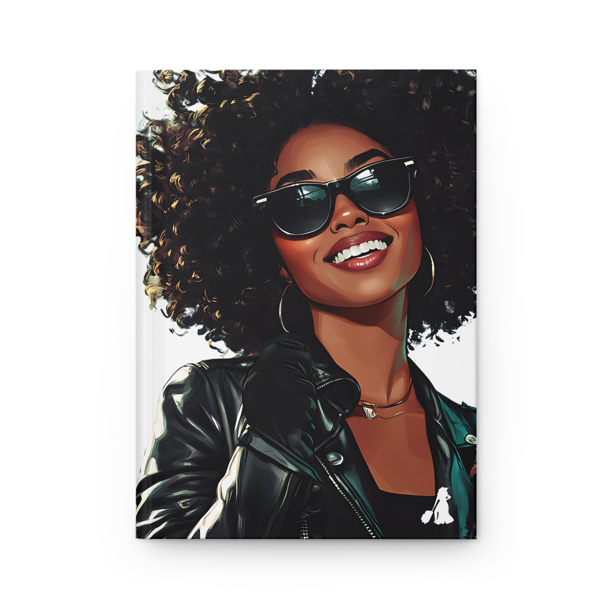 Stylish Afro Queen Hardcover Journal