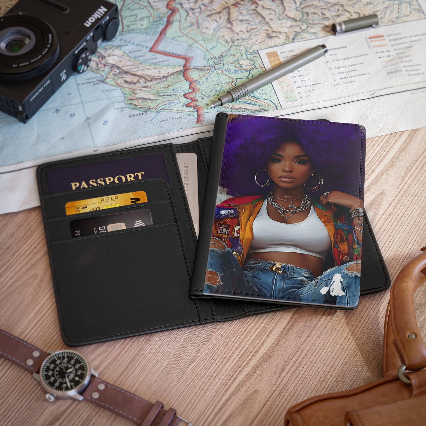 Vibrant Afro-Inspired Passport Cover