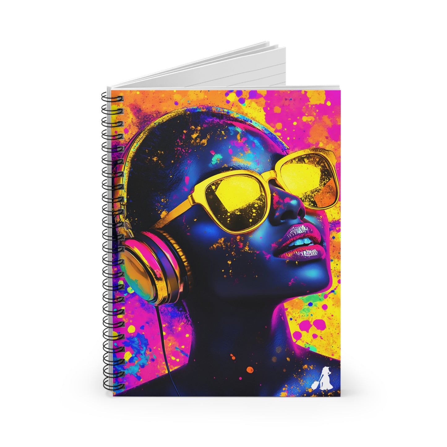 Colorful Music Vibes Spiral Notebook